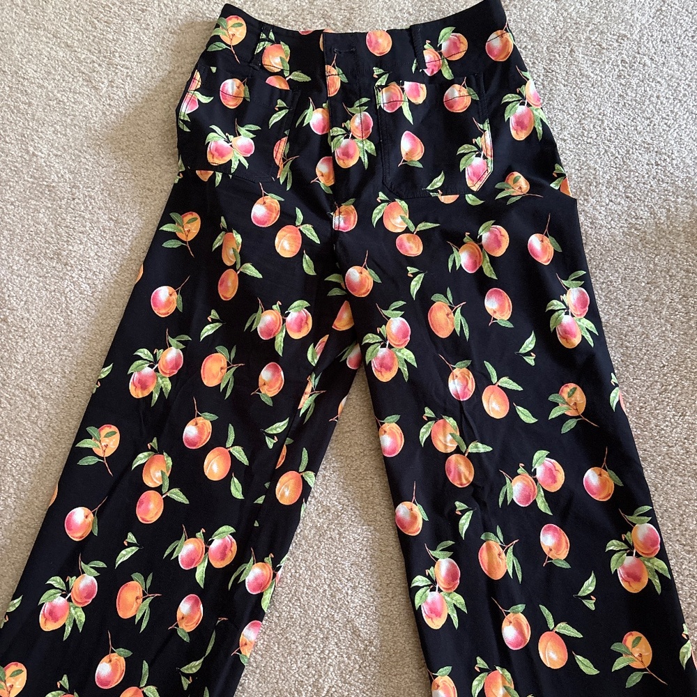 Maeve Colette pants, peach print